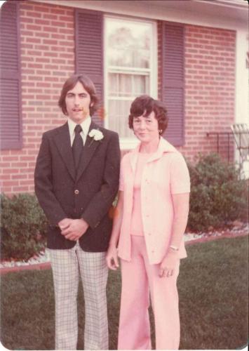 Pre-prom photo with mom - 1978