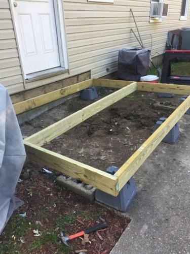 Deck rebuild - frame in place