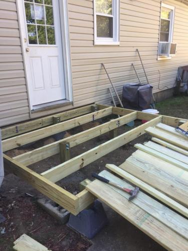 Deck rebuild - additional deck stringers