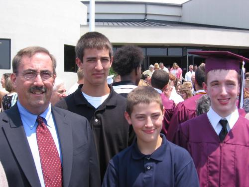 At Kevin's PHS graduation (6/08)