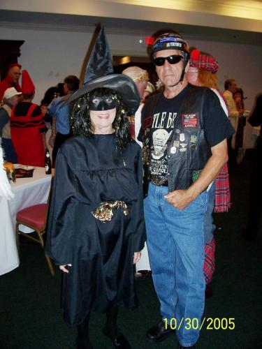 A biker and a witch!