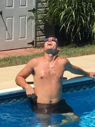 Eclipse viewing from the pool! (8/17)